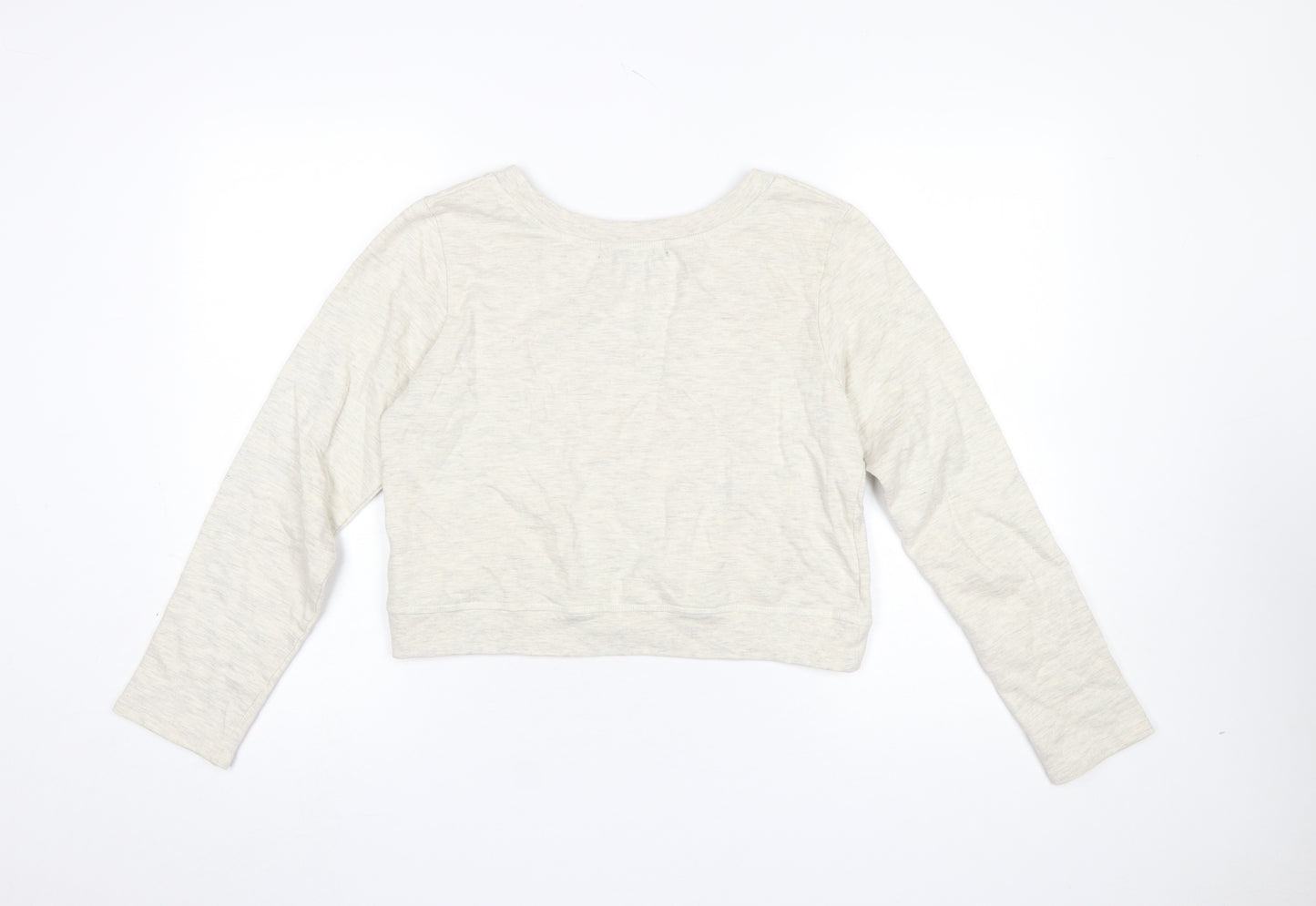 Brat & Suzie Women's Beige Fox Print Pullover Sweatshirt Size S
