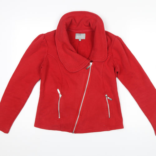 Marks and Spencer Per Una Women’s Red Full Zip Sweatshirt Jacket Size S