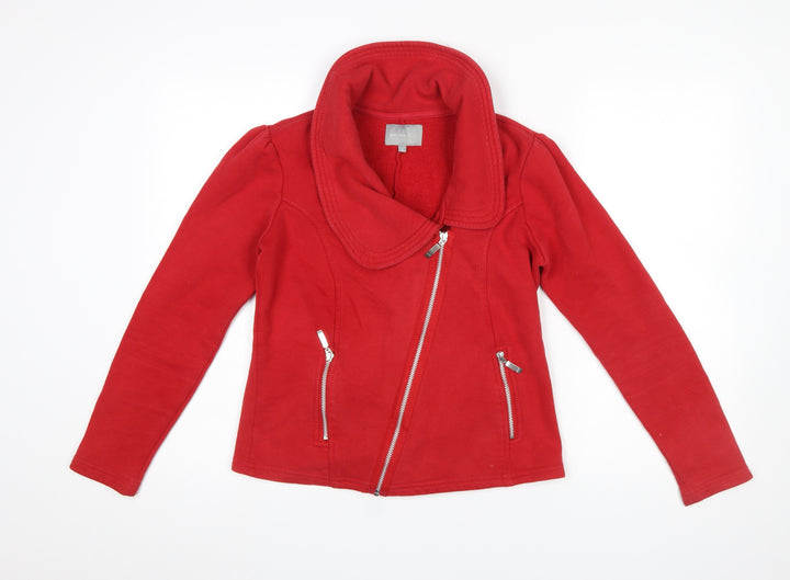 Marks and Spencer Per Una Women’s Red Full Zip Sweatshirt Jacket Size S