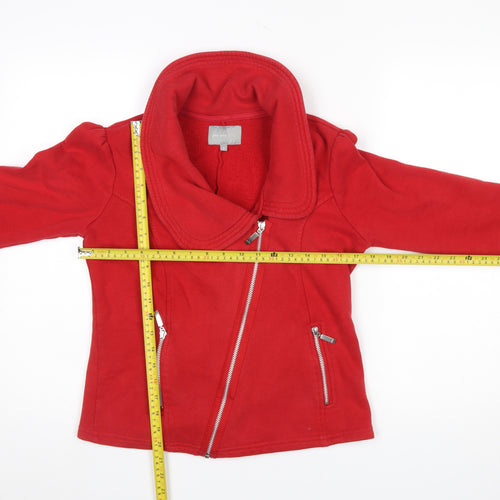 Marks and Spencer Per Una Women’s Red Full Zip Sweatshirt Jacket Size S
