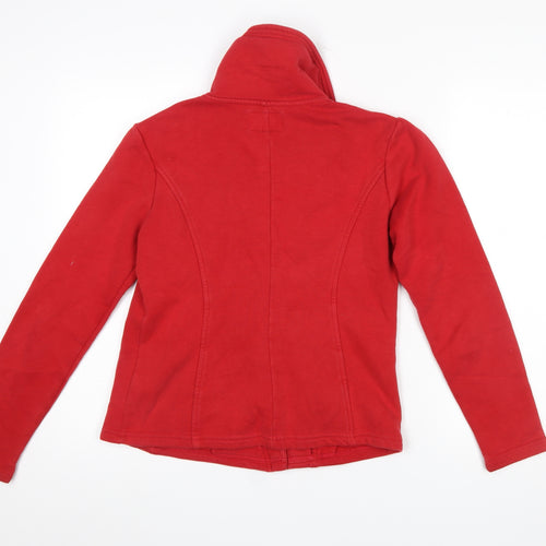 Marks and Spencer Per Una Women’s Red Full Zip Sweatshirt Jacket Size S
