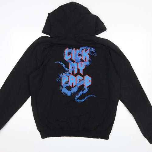Bolongaro Trevor Men’s Black Pullover Hoodie L Graphic Print Snake Design