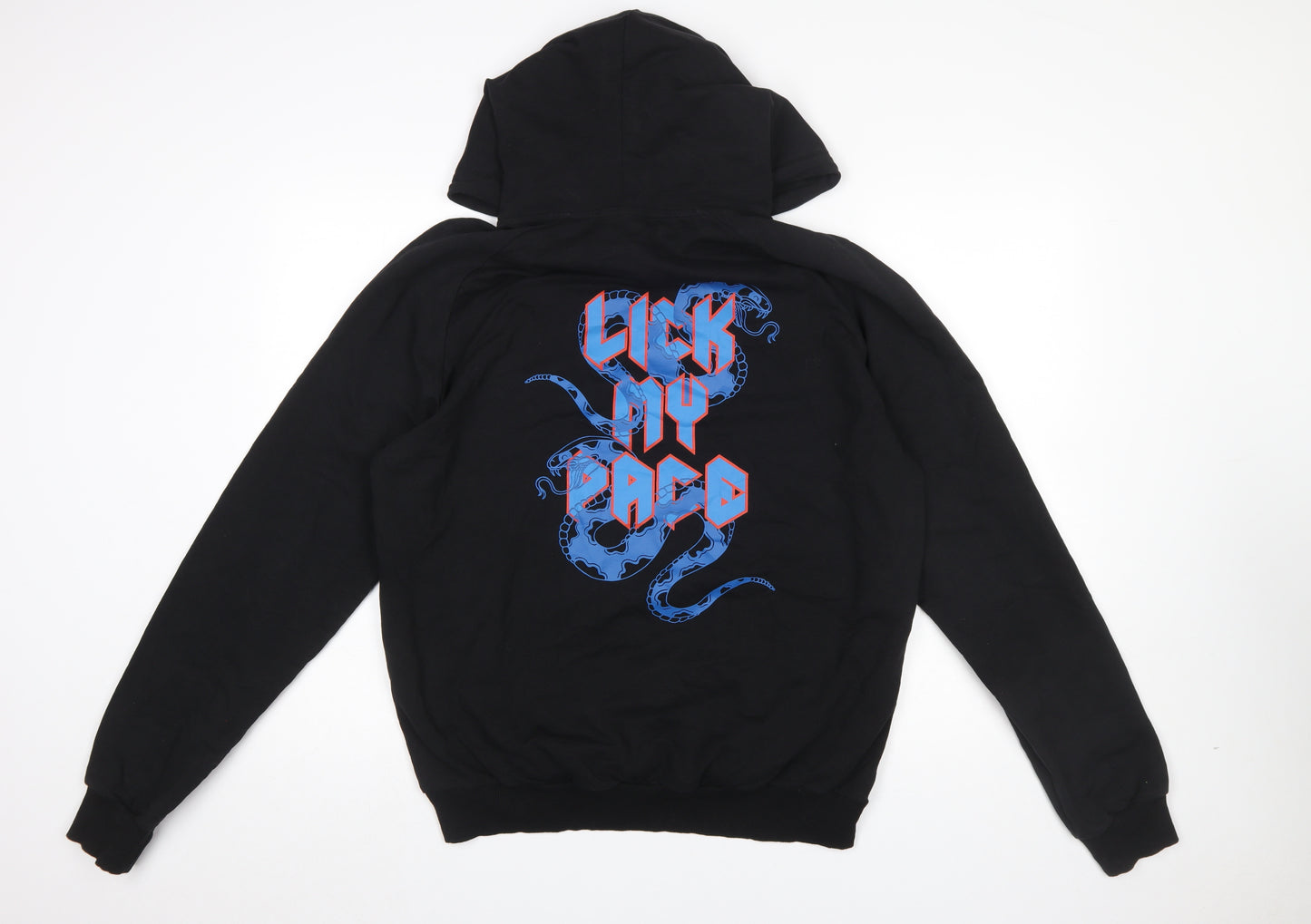 Bolongaro Trevor Men’s Black Pullover Hoodie L Graphic Print Snake Design