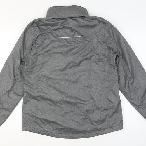 Crivit Men’s Grey Waterproof Windproof Mid-Length Outdoor Jacket Size M