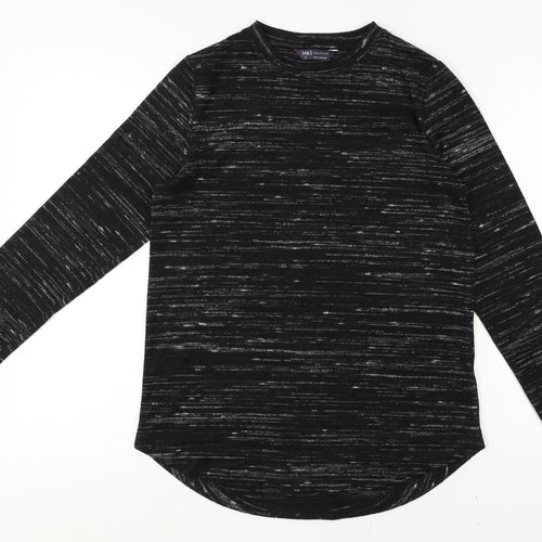 Marks and Spencer Women's Black Mix Long Sleeve Jersey Top Size 10