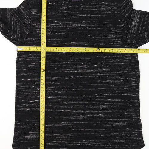 Marks and Spencer Women's Black Mix Long Sleeve Jersey Top Size 10
