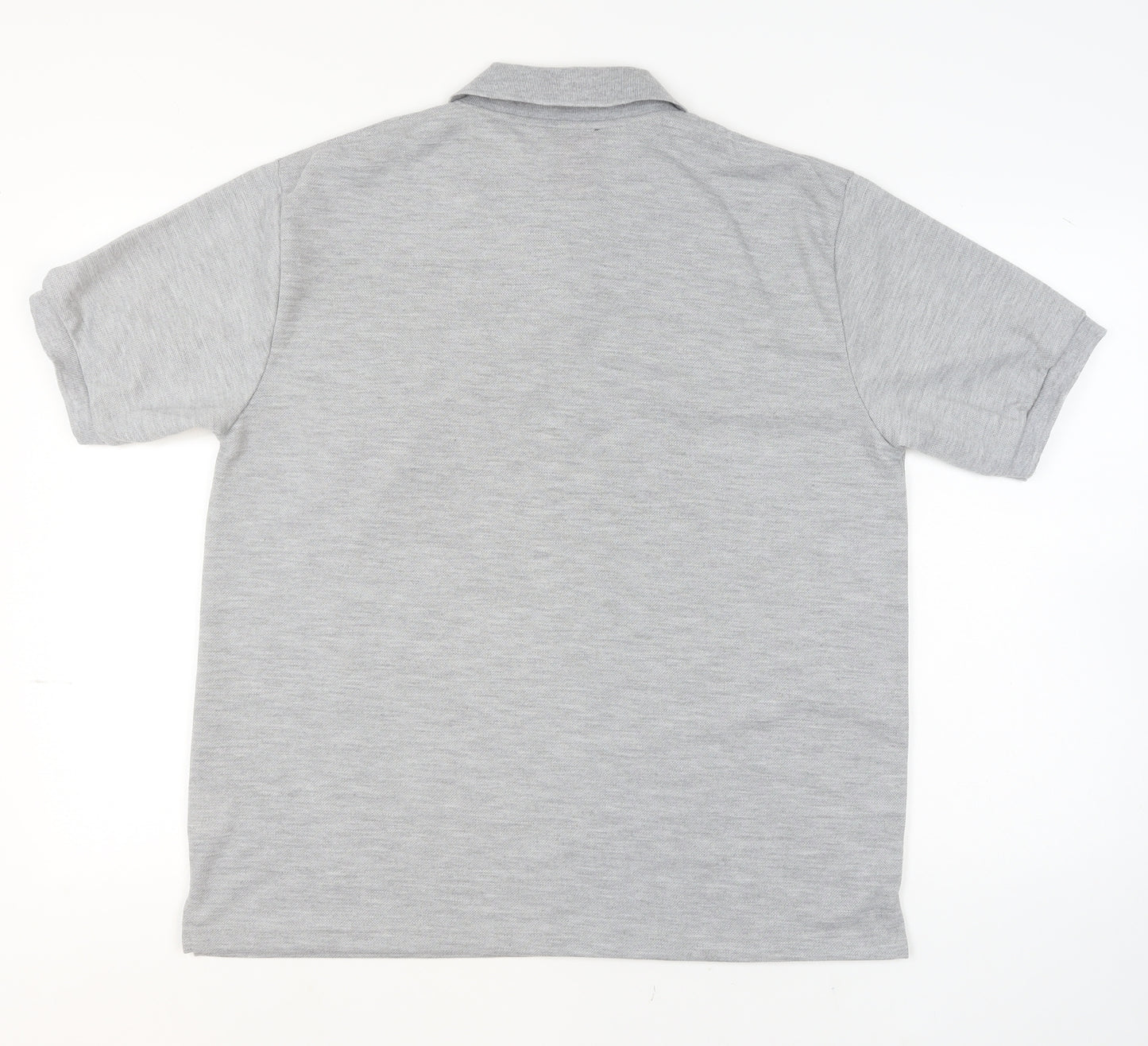 Ice Polo Men's Grey Cotton Blend Short Sleeve XL Polo Shirt