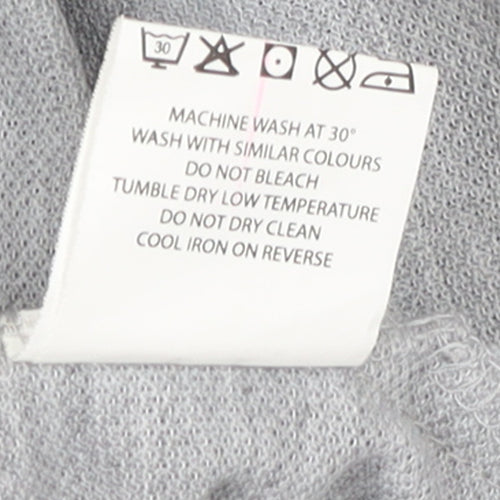 Ice Polo Men's Grey Cotton Blend Short Sleeve XL Polo Shirt