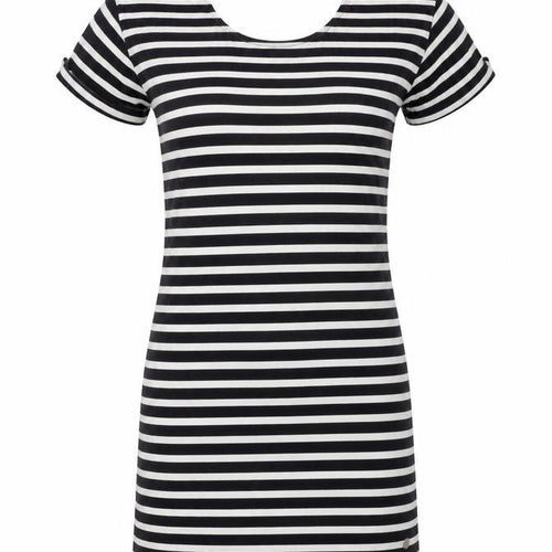 L.O.G.G. Women's Multicoloured XS T-Shirt Dress Nautical Cotton