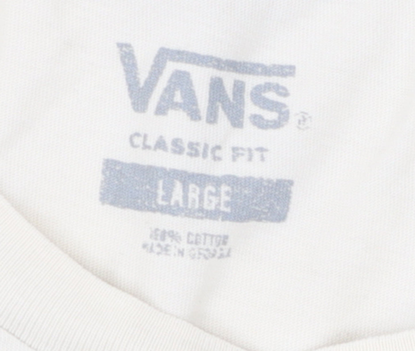 Vans Men's Multicoloured Cotton Crew Neck Classic Fit T-Shirt Size L