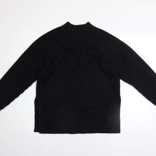 Marks and Spencer Women’s Black Mock Neck Knit Jumper Size S