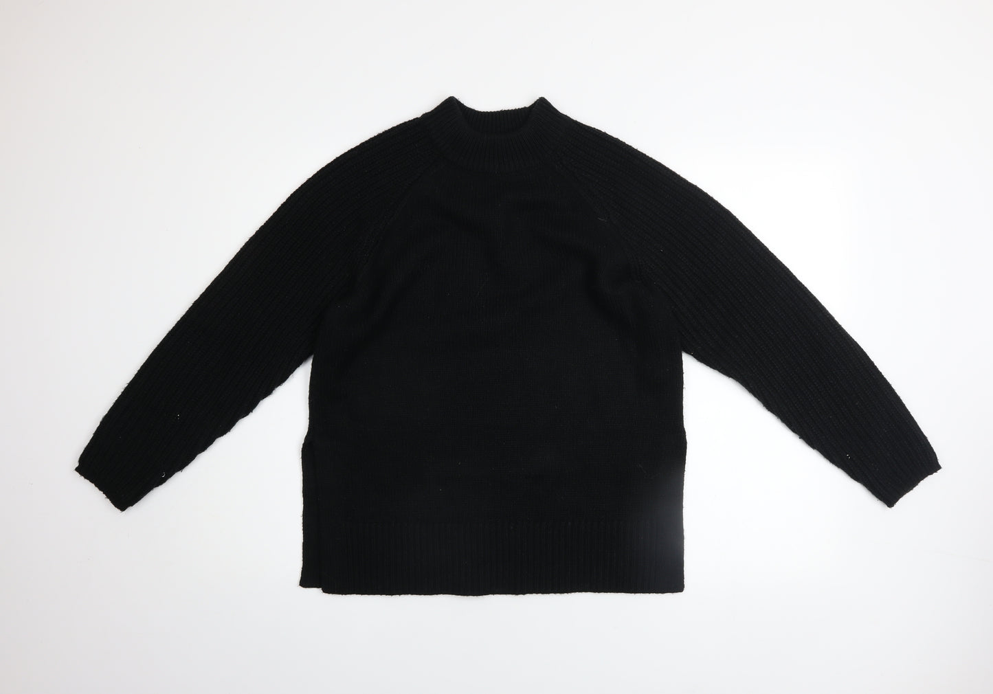 Marks and Spencer Women’s Black Mock Neck Knit Jumper Size S