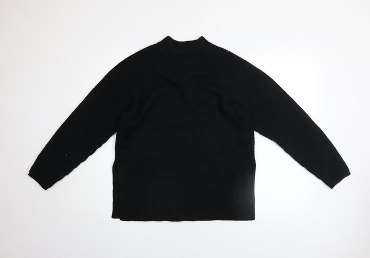 Marks and Spencer Women’s Black Mock Neck Knit Jumper Size S