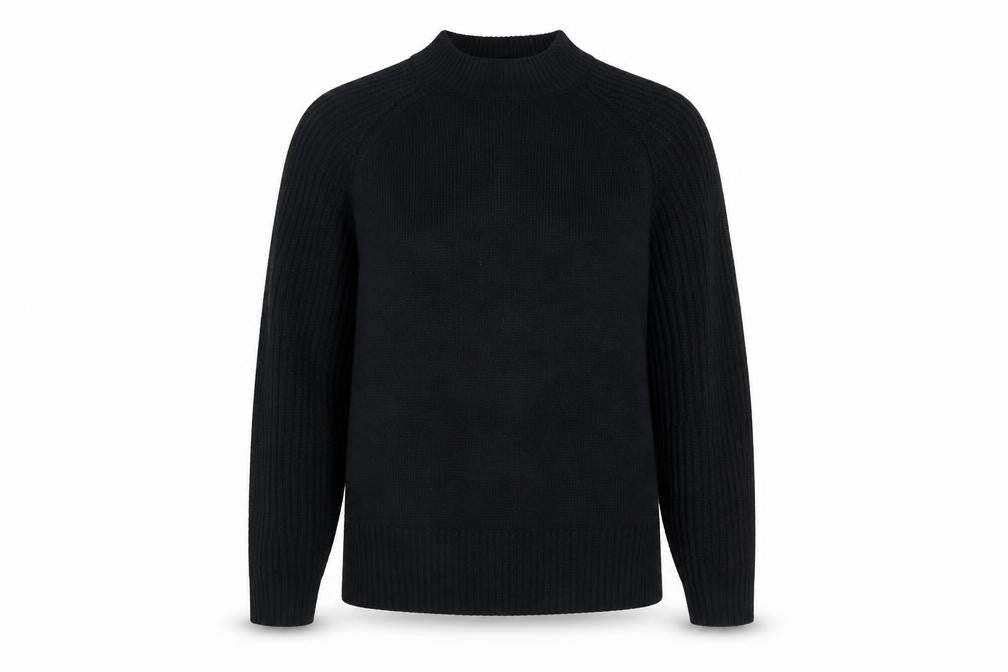 Marks and Spencer Women’s Black Mock Neck Knit Jumper Size S