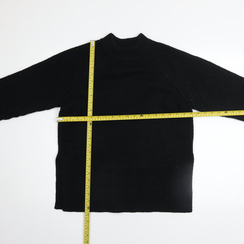 Marks and Spencer Women’s Black Mock Neck Knit Jumper Size S