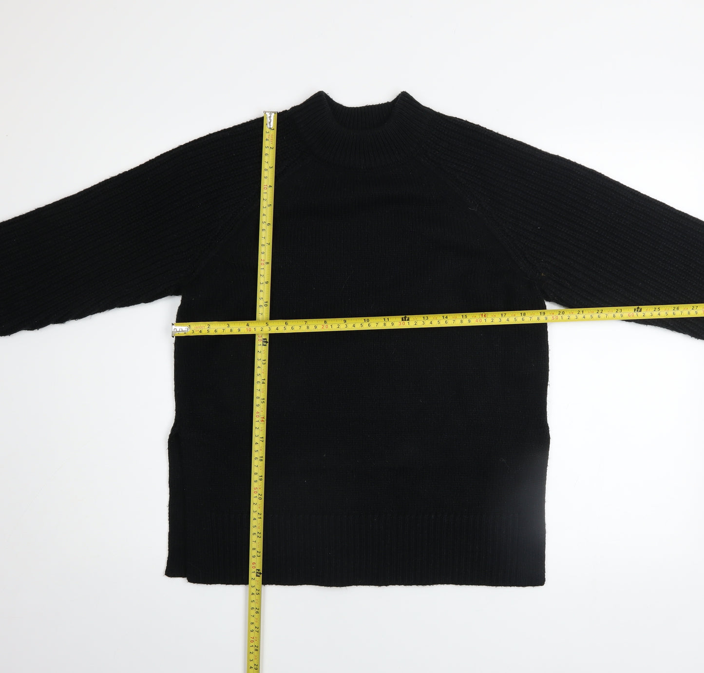 Marks and Spencer Women’s Black Mock Neck Knit Jumper Size S