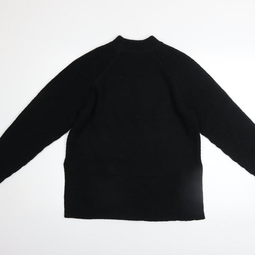 Marks and Spencer Women’s Black Mock Neck Knit Jumper Size S