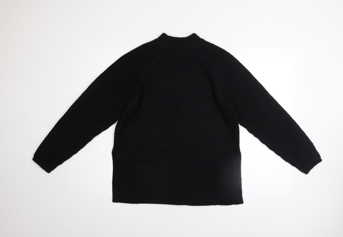 Marks and Spencer Women’s Black Mock Neck Knit Jumper Size S