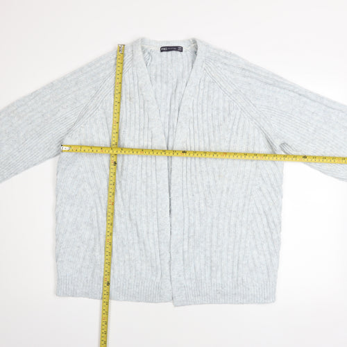 Marks and Spencer Women’s Grey Chunky Knit Open Cardigan Size L