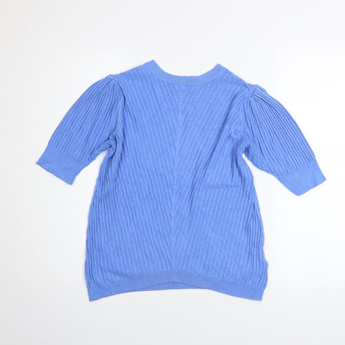 Marks and Spencer Women’s Blue 3/4 Sleeve Knit Tunic Top Size 14