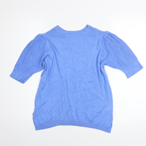 Marks and Spencer Women’s Blue 3/4 Sleeve Knit Tunic Top Size 14