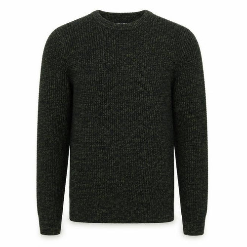 New Look Men Green Chunky-Knit Crew Neck Jumper XS