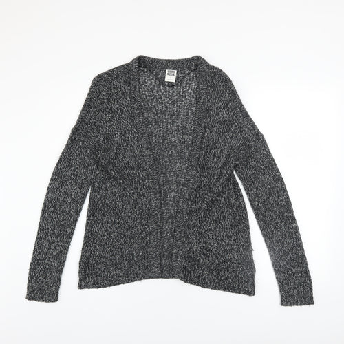 Vero Moda Women's Grey Knit Open Front Long Sleeve Cardigan Size S