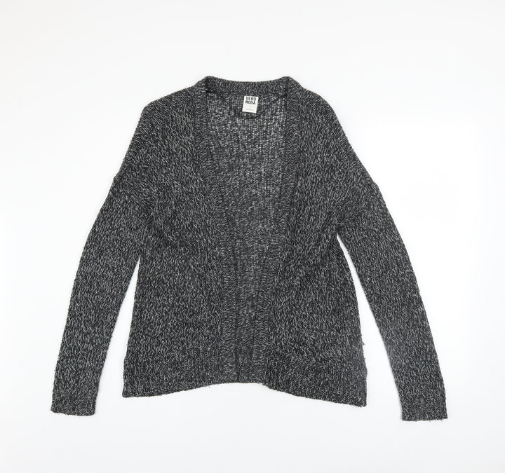 Vero Moda Women's Grey Knit Open Front Long Sleeve Cardigan Size S