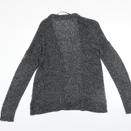 Vero Moda Women's Grey Knit Open Front Long Sleeve Cardigan Size S