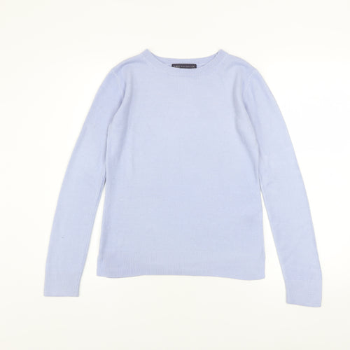 Marks and Spencer Women’s Blue Crew Neck Pullover Jumper Size 6