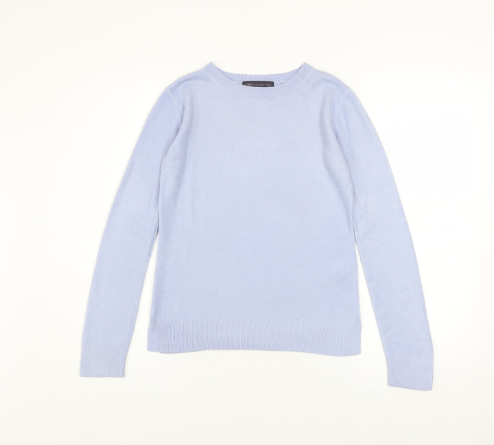 Marks and Spencer Women’s Blue Crew Neck Pullover Jumper Size 6