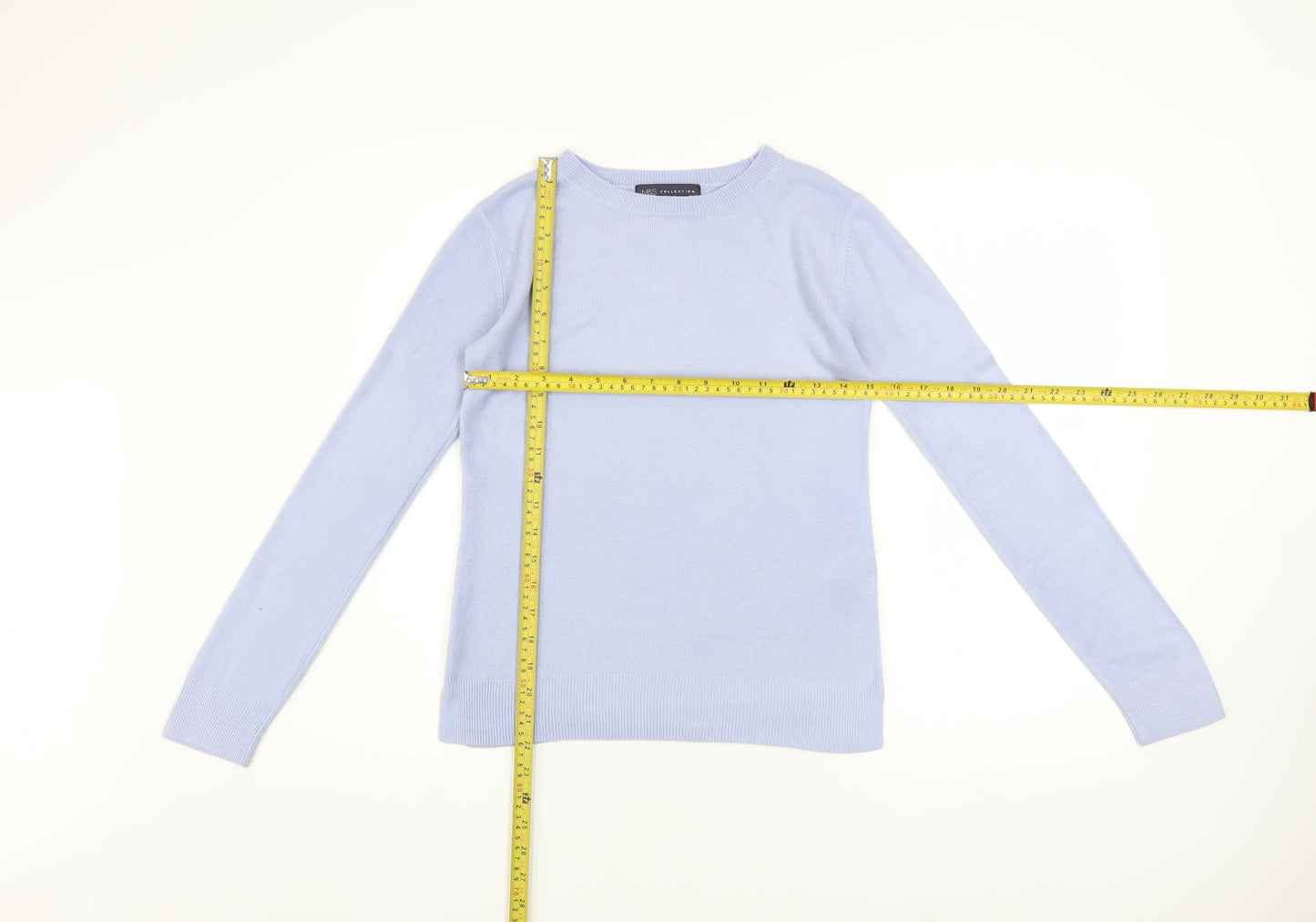Marks and Spencer Women’s Blue Crew Neck Pullover Jumper Size 6