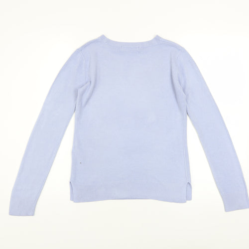 Marks and Spencer Women’s Blue Crew Neck Pullover Jumper Size 6