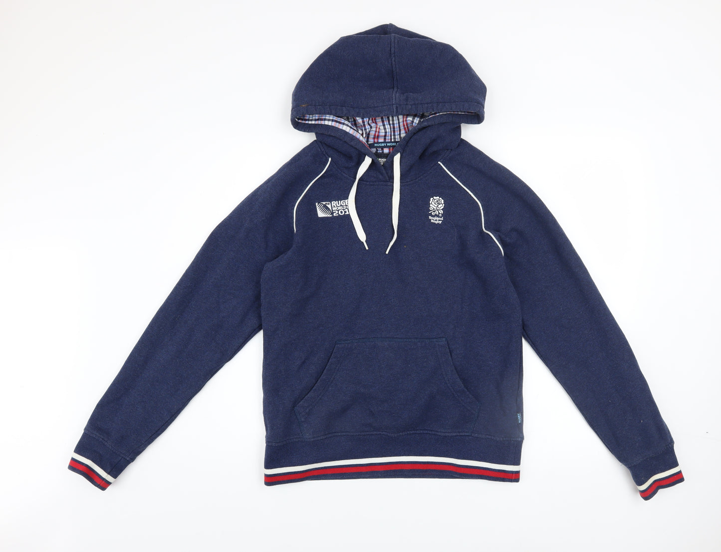 Canterbury Women's Navy England Rugby Hoodie Size 10 Pullover Cotton Blend