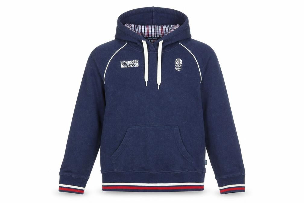 Canterbury Women's Navy England Rugby Hoodie Size 10 Pullover Cotton Blend