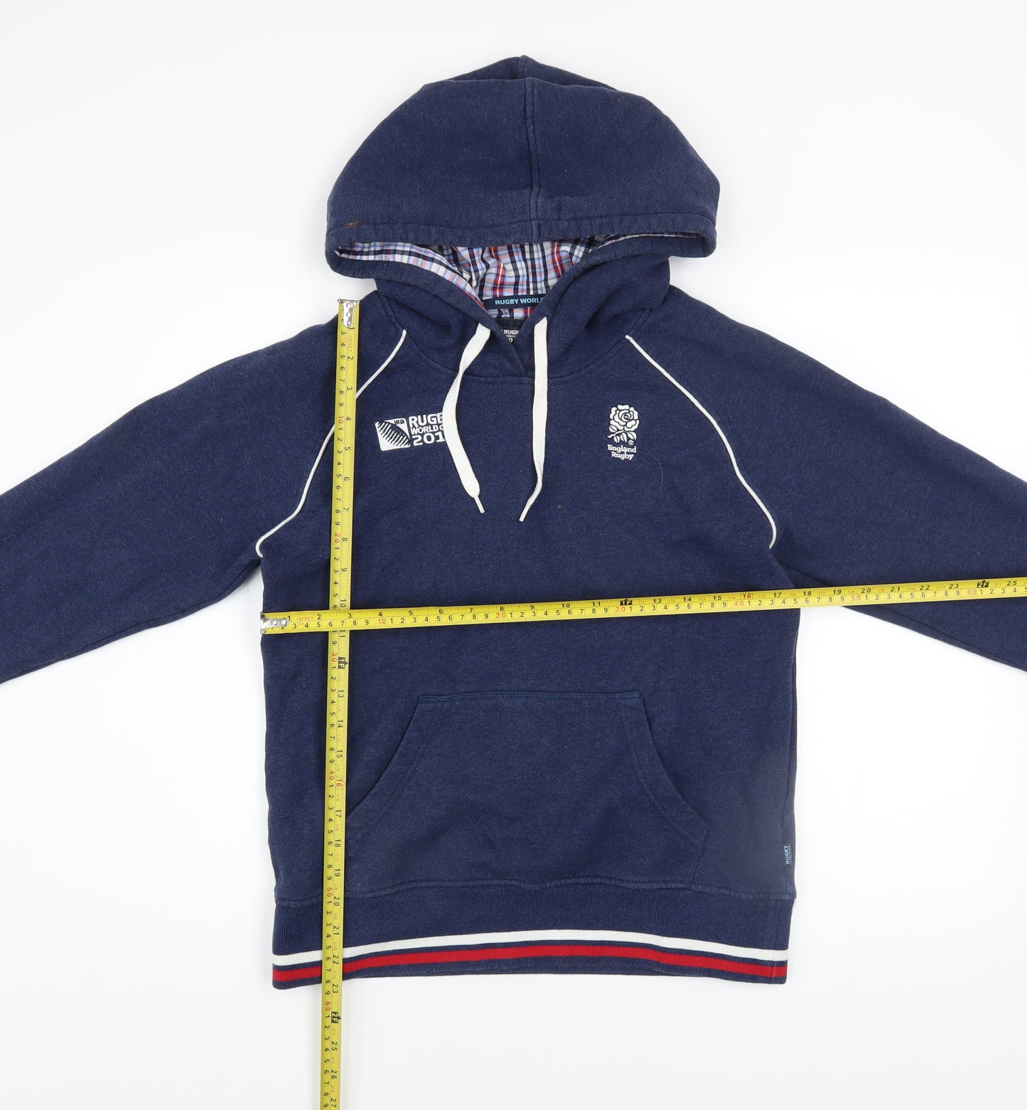 Canterbury Women's Navy England Rugby Hoodie Size 10 Pullover Cotton Blend