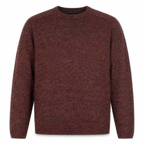 Kensington Eastside Men Brown 2XL Acrylic Crew Neck Jumper
