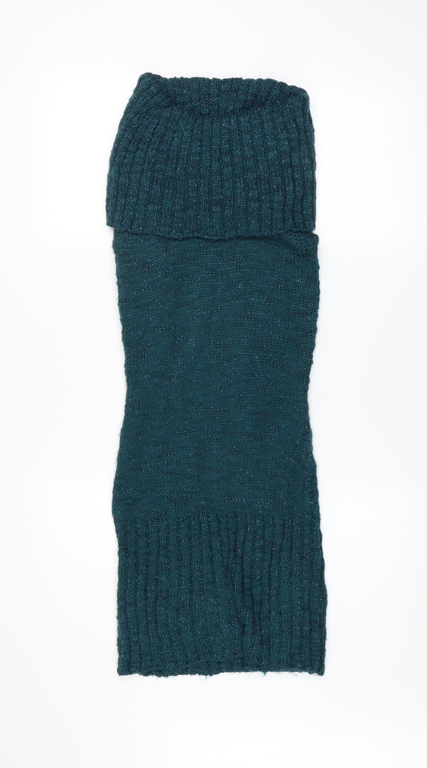 Joe Browns Women’s Green Knit Jumper Dress Size M Sleeveless Stretch Winter