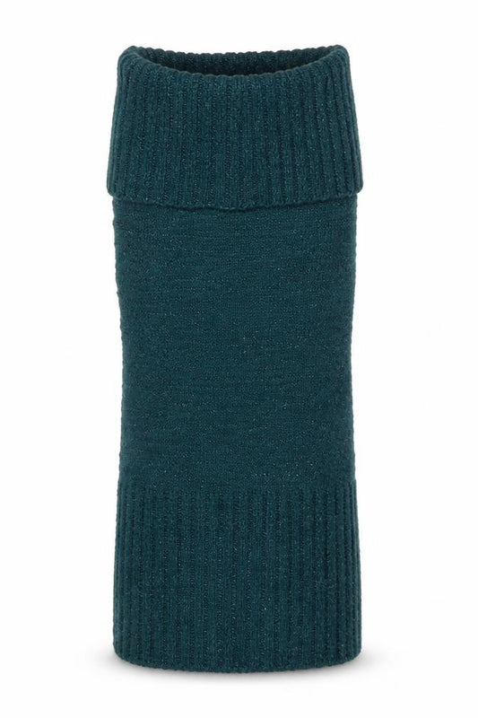 Front view of Joe Browns Women’s Green Knit Jumper Dress, size M, Sleeveless Stretch Winter
