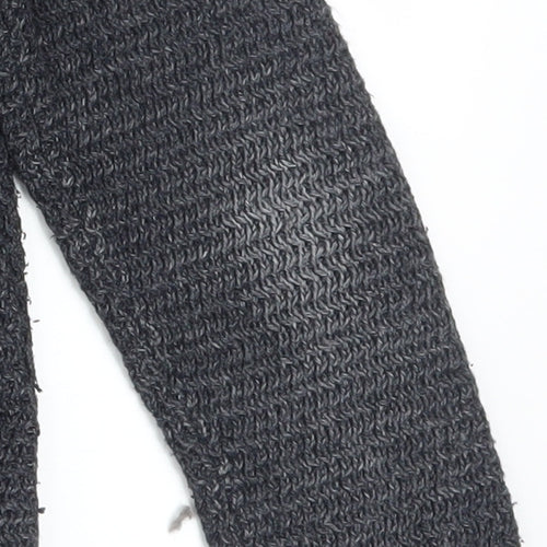 Fat Face Women’s Grey Chunky-Knit Open Cardigan UK 12