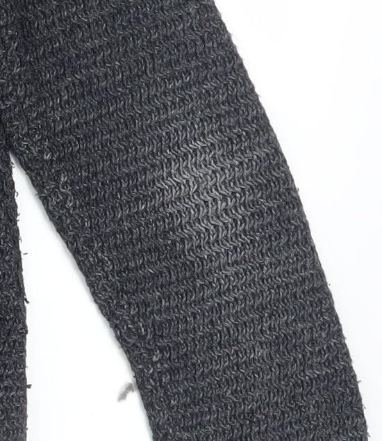 Fat Face Women’s Grey Chunky-Knit Open Cardigan UK 12