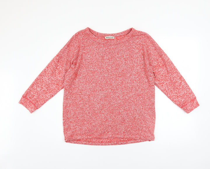 Whistles Women’s Red Knit Pullover Jumper Size 10