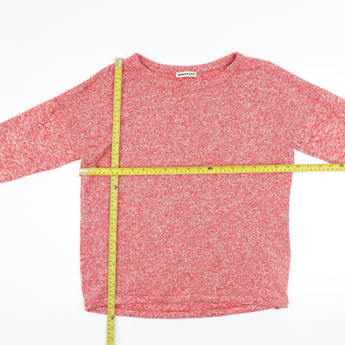 Whistles Women’s Red Knit Pullover Jumper Size 10