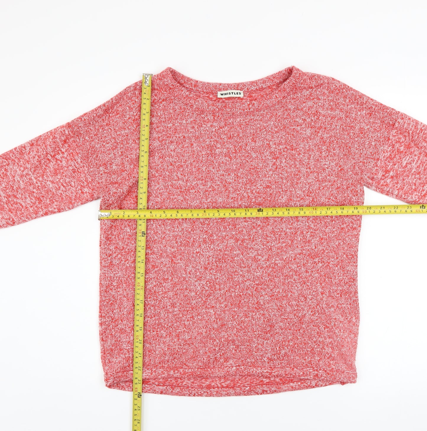 Whistles Women’s Red Knit Pullover Jumper Size 10