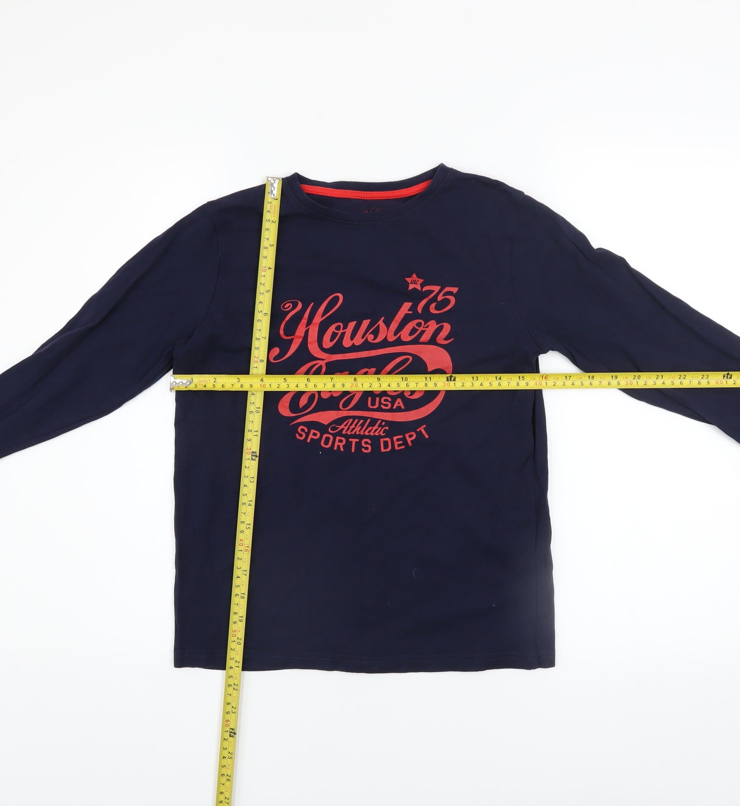 Rebel by Primark Boys Blue Long Sleeve Graphic T-Shirt 11-12 Years