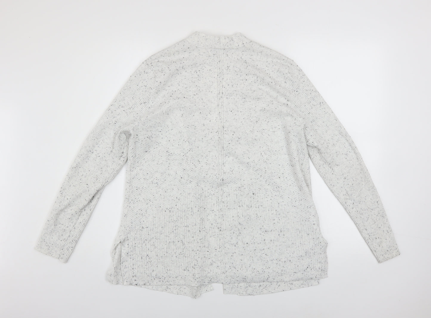 Verve Ami Women’s Grey Knit Long Sleeve Open Cardigan L