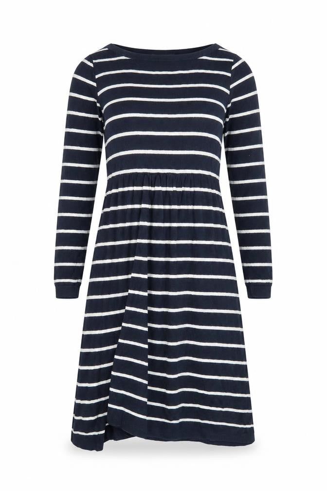 Warehouse Women’s Blue Striped Cotton Shift Dress Size 10