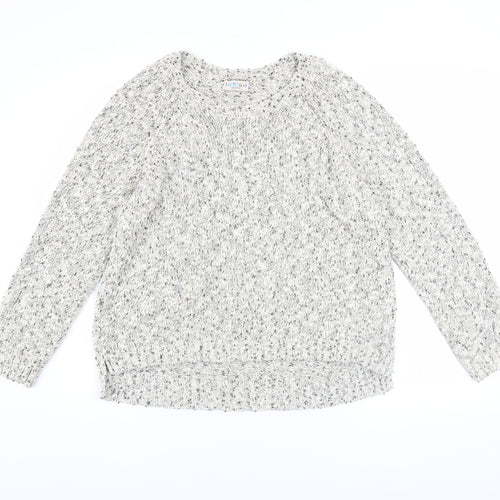 Marks and Spencer Women’s Grey Chunky-Knit Pullover Jumper Size 18