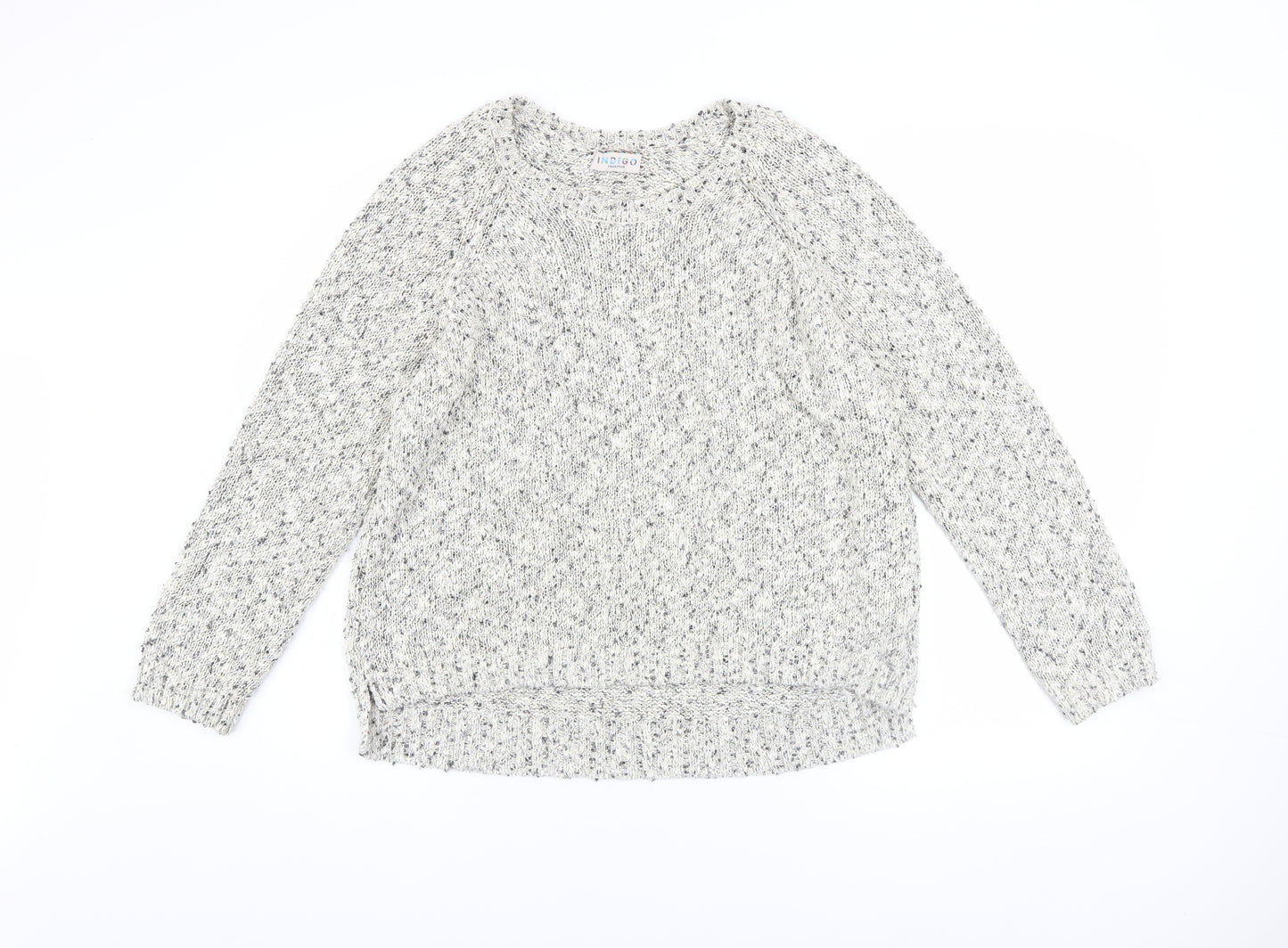 Marks and Spencer Women’s Grey Chunky-Knit Pullover Jumper Size 18
