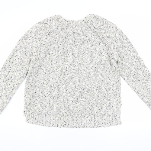 Marks and Spencer Women’s Grey Chunky-Knit Pullover Jumper Size 18